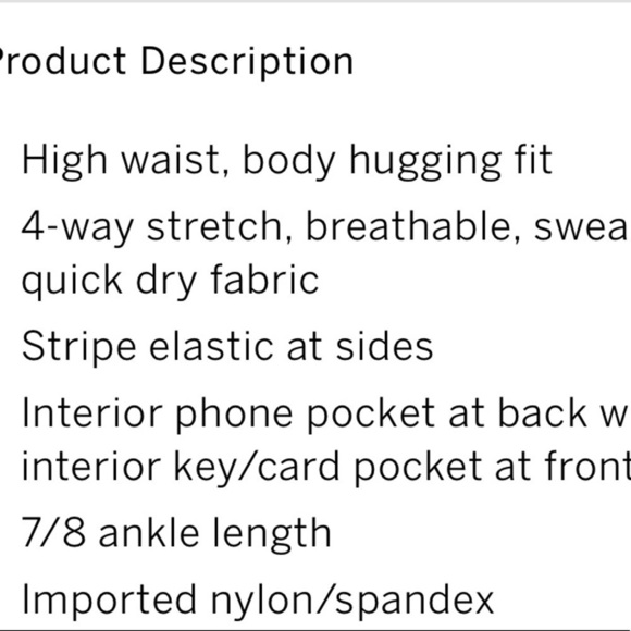 Victoria's secret Pnk ultimate Stripe Trim Legging - Picture 6 of 6